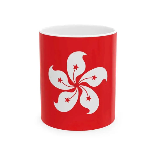 Flag of Hong Kong 1990 (China) White Coffee Mug 11oz - Go Mug Yourself