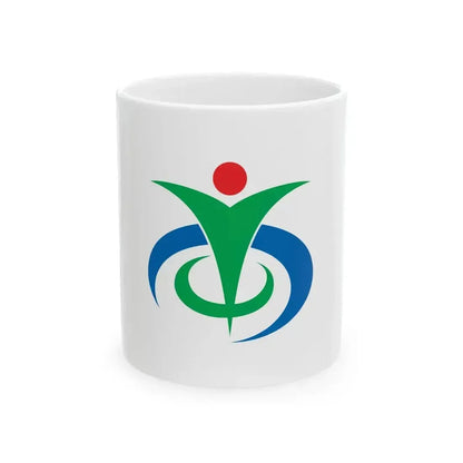 Flag of Honjo Saitama (Japan) White Coffee Mug 11oz - Go Mug Yourself