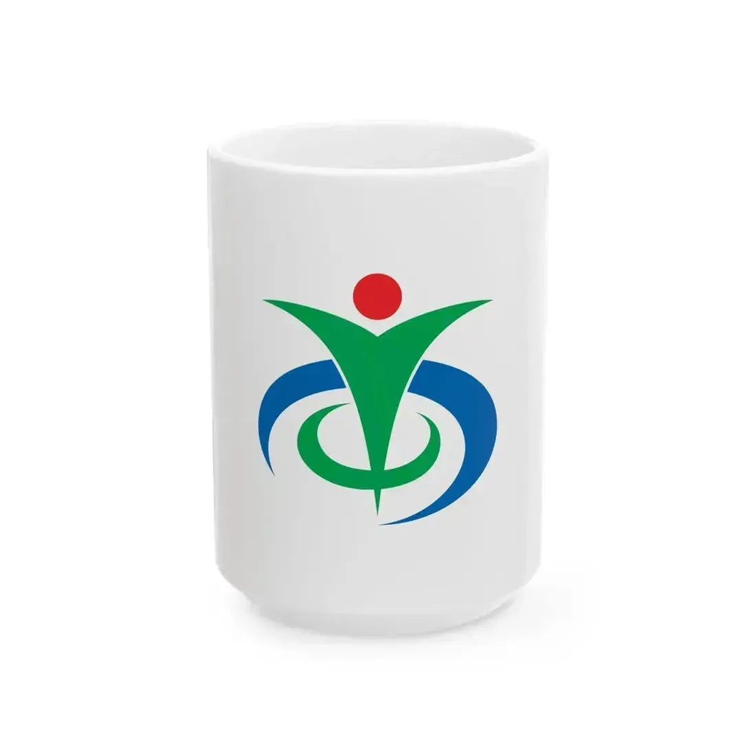 Flag of Honjo Saitama (Japan) White Coffee Mug 15oz - Go Mug Yourself