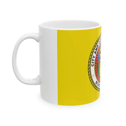 Flag of Honolulu Hawaii (United States) White Coffee Mug - Go Mug Yourself