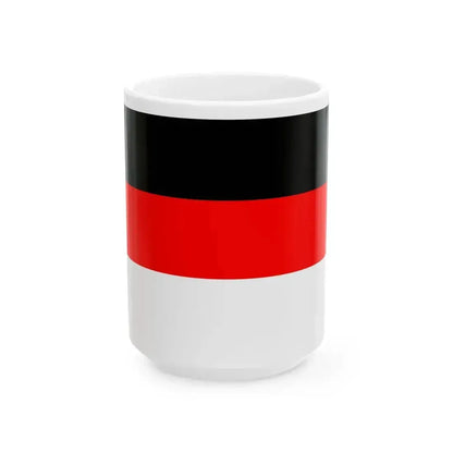 Flag of Horni Pocernice (Czech Republic) White Coffee Mug 15oz - Go Mug Yourself