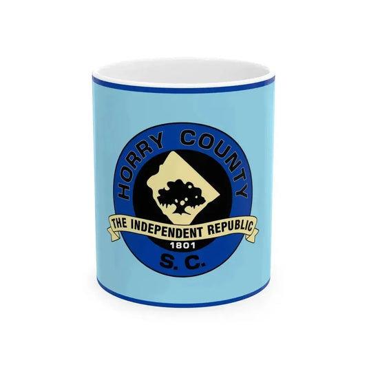 Flag of Horry County South Carolina (United States) White Coffee Mug 11oz - Go Mug Yourself