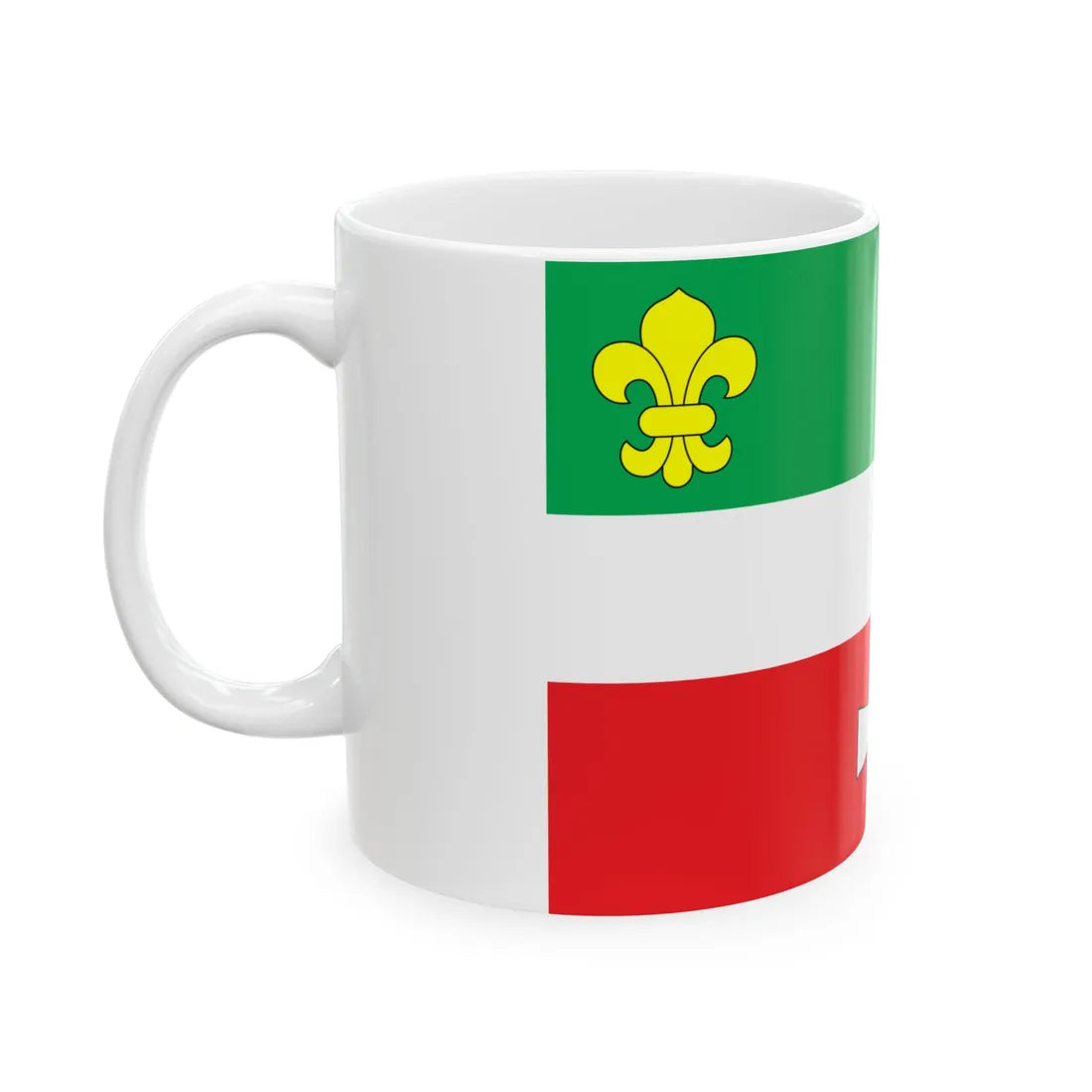 Flag of Hoshcha raion (Ukraine) White Coffee Mug - Go Mug Yourself