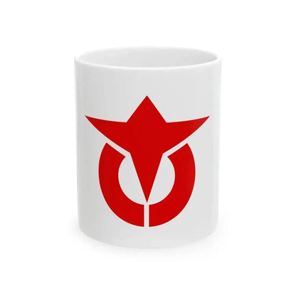 Flag of Hotaka Nagano 1963-2005 (Japan) White Coffee Mug 11oz - Go Mug Yourself