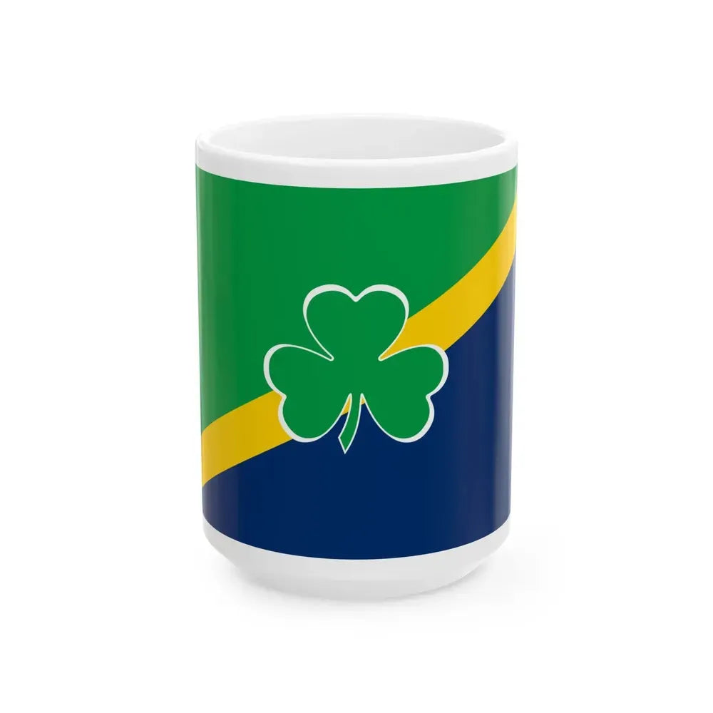 Flag of Houston County Tennessee (United States) White Coffee Mug 15oz - Go Mug Yourself
