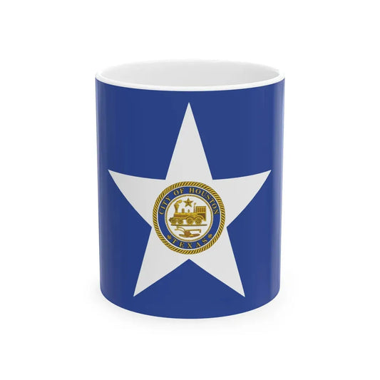Flag of Houston Texas (United States) White Coffee Mug 11oz - Go Mug Yourself