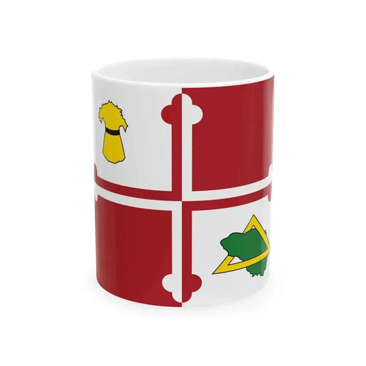 Flag of Howard County Maryland (United States) White Coffee Mug 11oz - Go Mug Yourself