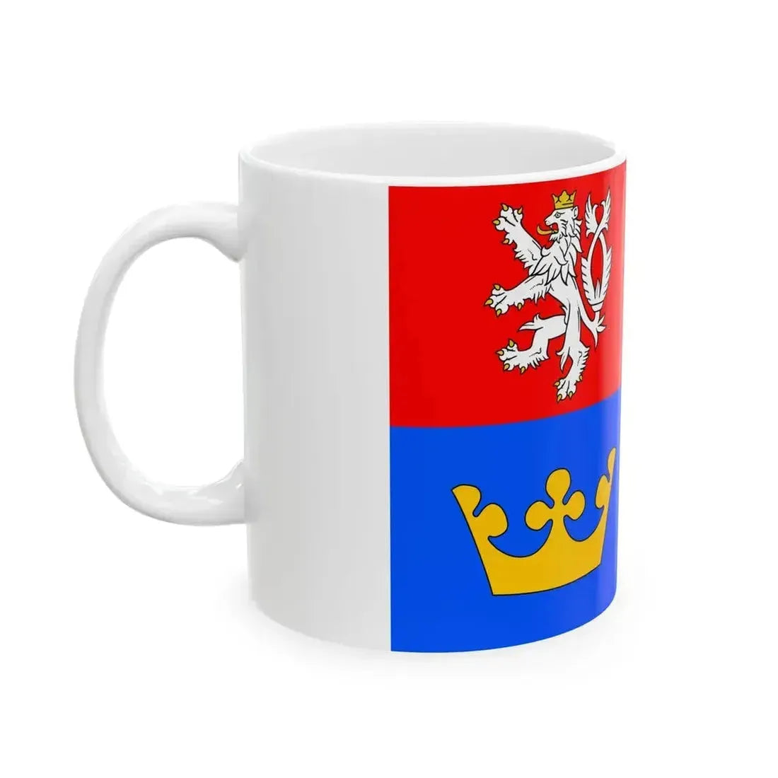 Flag of Hradec Kralove Region (Czech Republic) White Coffee Mug - Go Mug Yourself