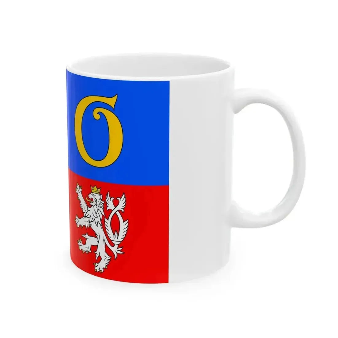 Flag of Hradec Kralove Region (Czech Republic) White Coffee Mug - Go Mug Yourself