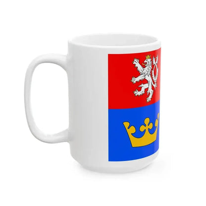Flag of Hradec Kralove Region (Czech Republic) White Coffee Mug - Go Mug Yourself