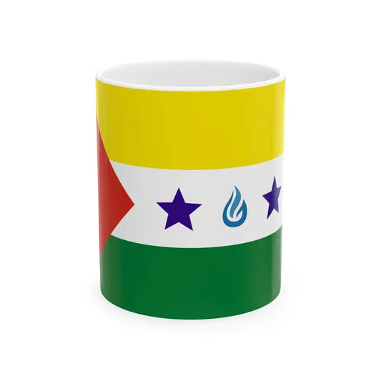 Flag of Huacaya Bolivia (Bolivia) White Coffee Mug 11oz - Go Mug Yourself