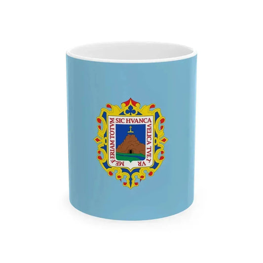Flag of Huancavelica (Peru) White Coffee Mug 11oz - Go Mug Yourself