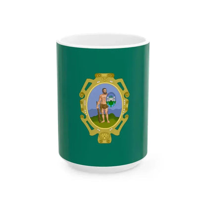 Flag of Huanta (Peru) White Coffee Mug 15oz - Go Mug Yourself