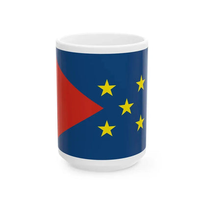 Flag of Huarina Bolivia (Bolivia) White Coffee Mug 15oz - Go Mug Yourself