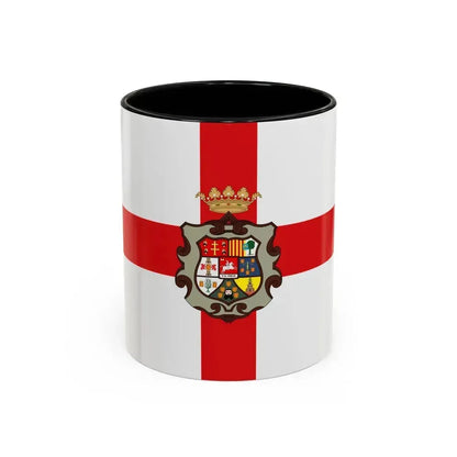 Flag of Huesca Spain - Accent Coffee Mug 11oz Black - Go Mug Yourself