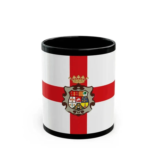 Flag of Huesca Spain - Black Coffee Mug 11oz - Go Mug Yourself