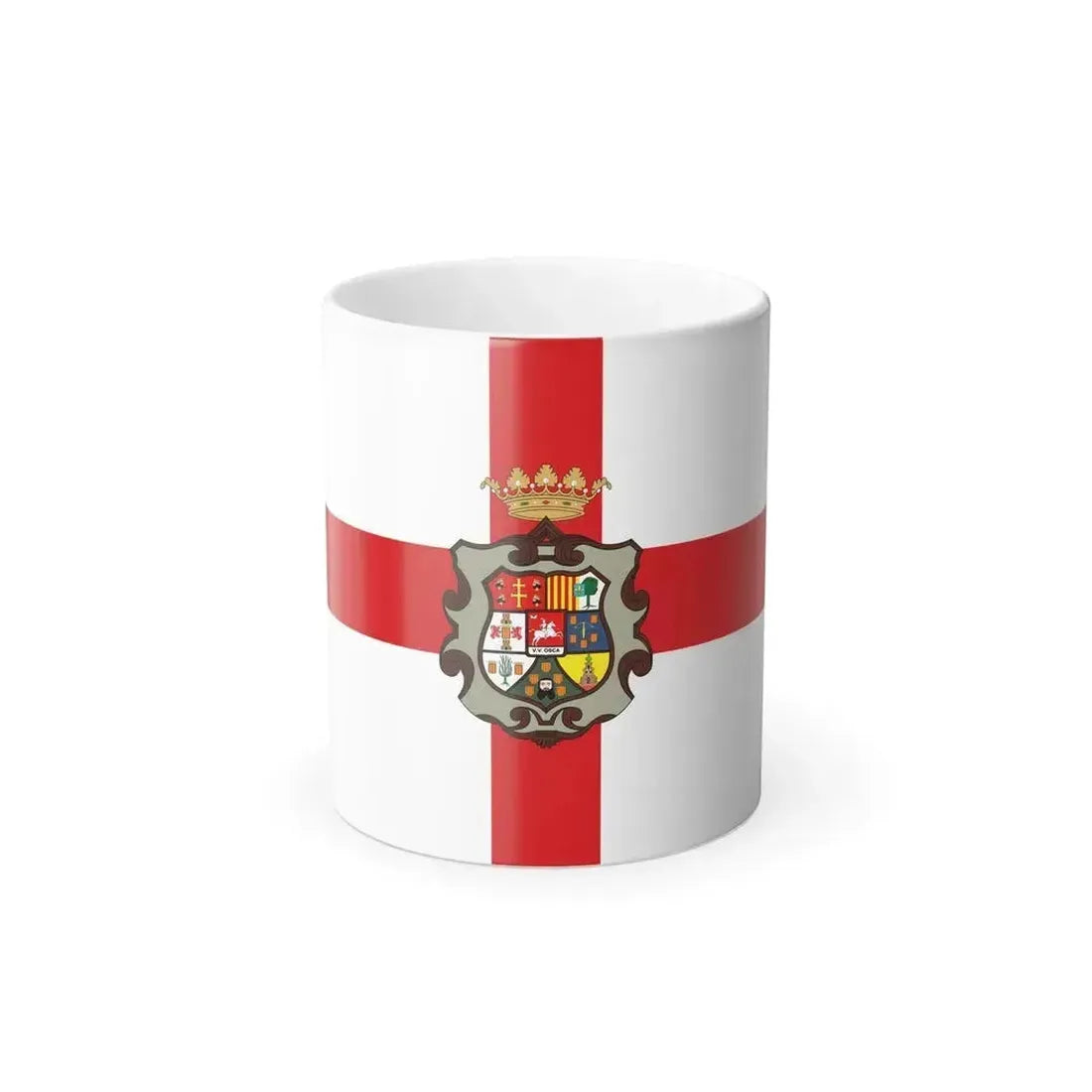 Flag of Huesca Spain - Color Changing Coffee Mug 11oz - Go Mug Yourself