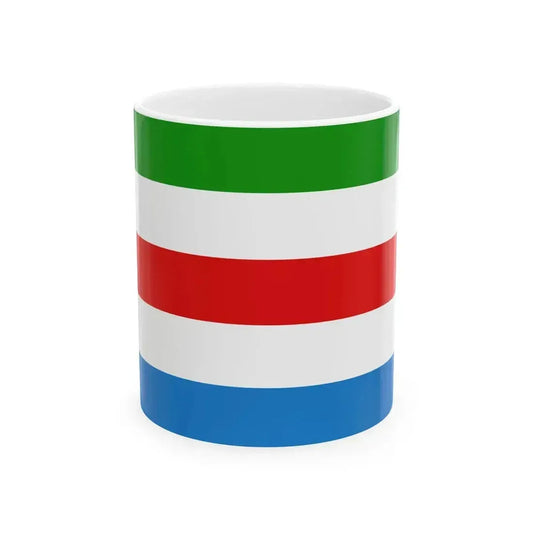 Flag of Huldenberg (Belgium) White Coffee Mug 11oz - Go Mug Yourself