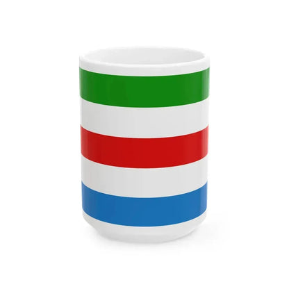 Flag of Huldenberg (Belgium) White Coffee Mug 15oz - Go Mug Yourself