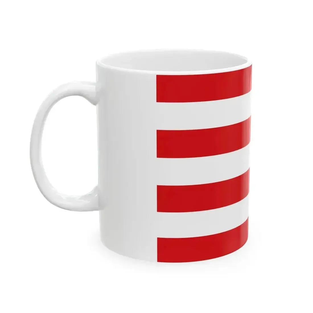 Flag of Hulshout (Belgium) White Coffee Mug - Go Mug Yourself