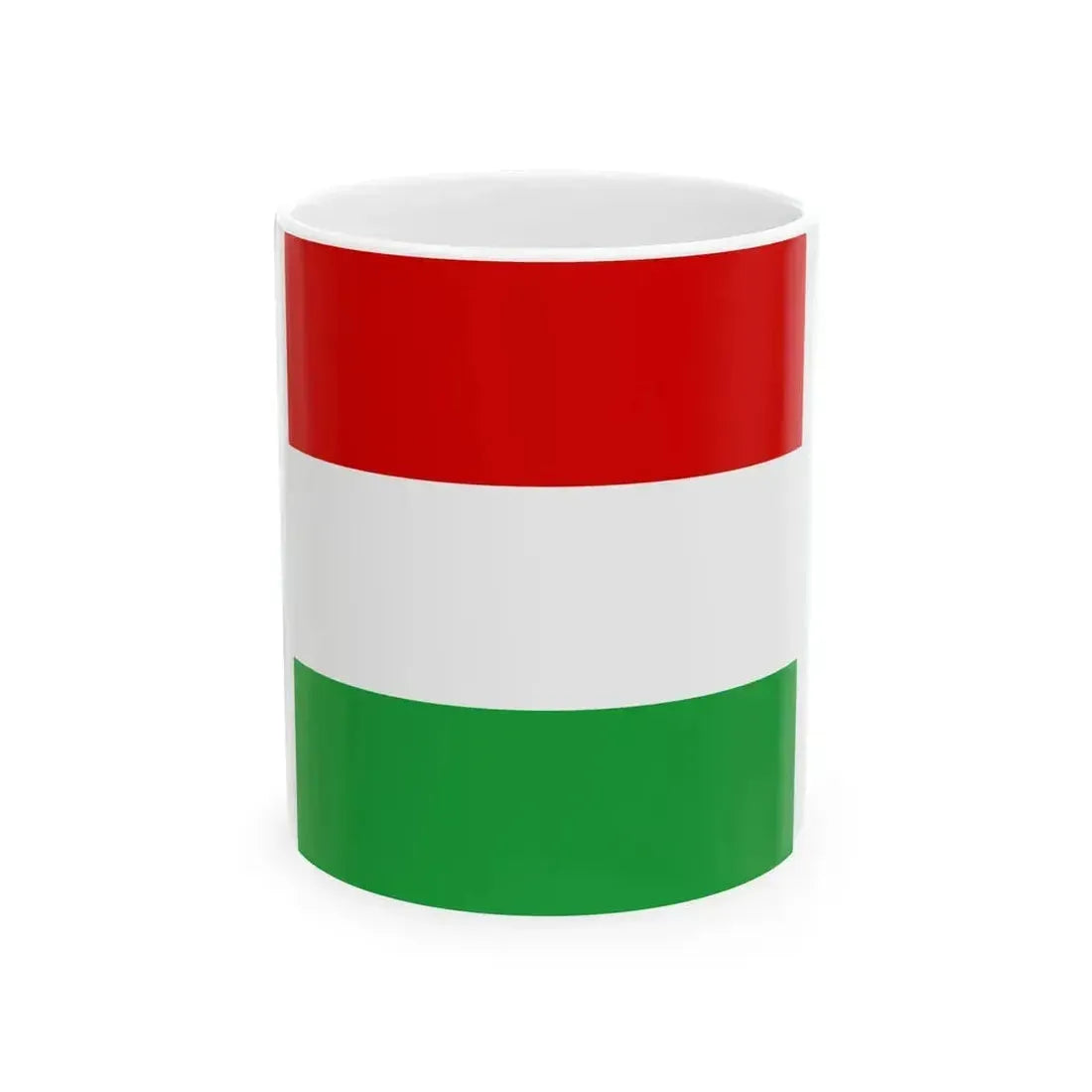Flag of Hungary 1-1 (Hungary) White Coffee Mug 11oz - Go Mug Yourself