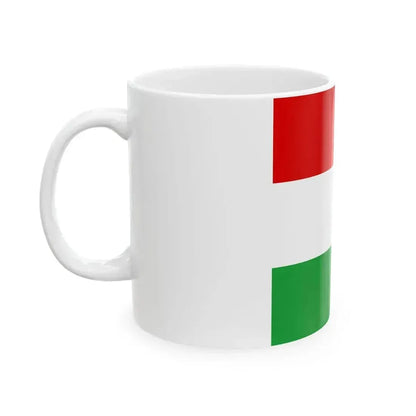 Flag of Hungary 1-1 (Hungary) White Coffee Mug - Go Mug Yourself