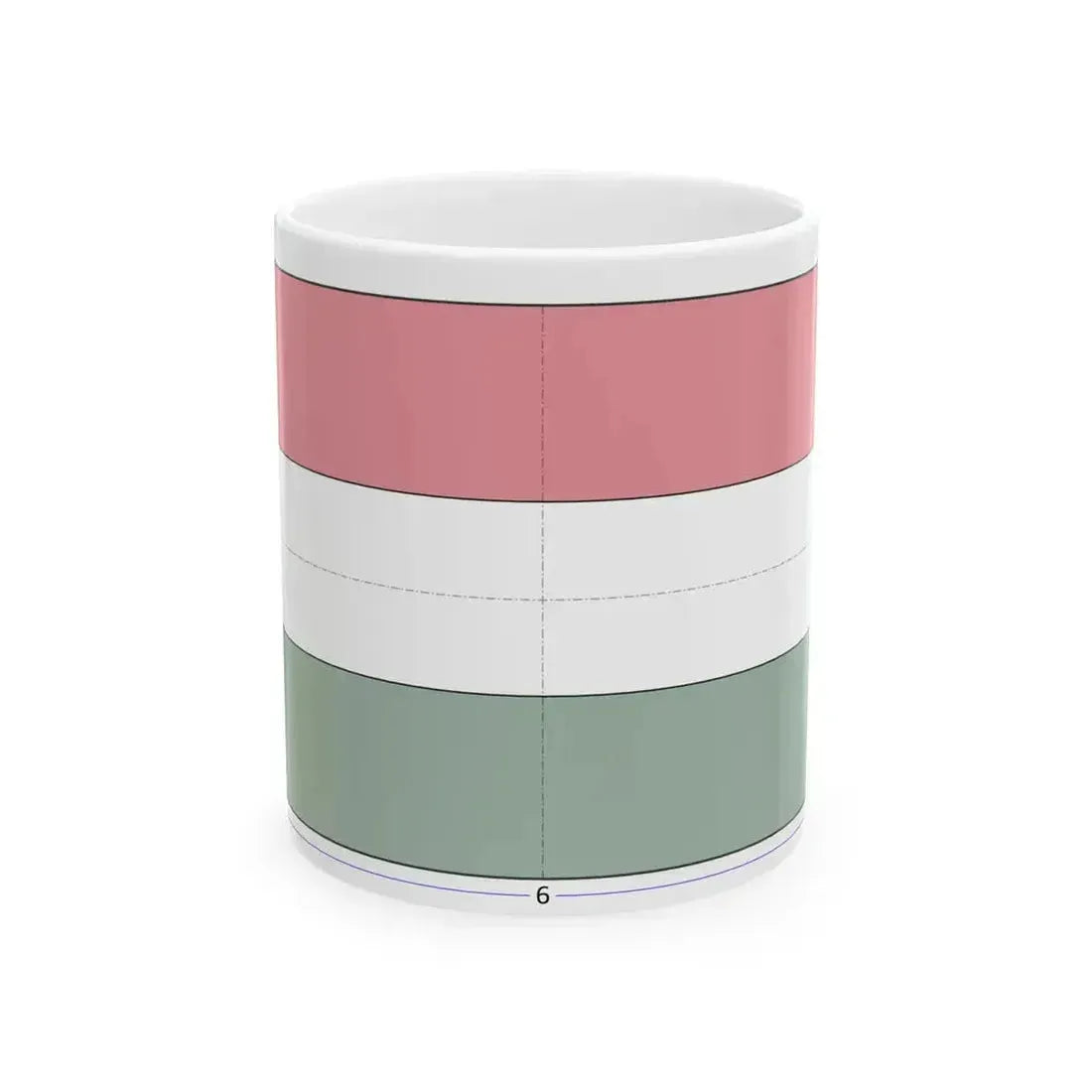Flag of Hungary 1-2 construction sheet (Hungary) White Coffee Mug 11oz - Go Mug Yourself