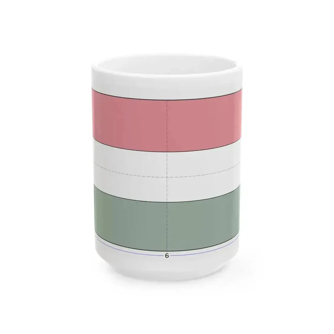Flag of Hungary 1-2 construction sheet (Hungary) White Coffee Mug 15oz - Go Mug Yourself