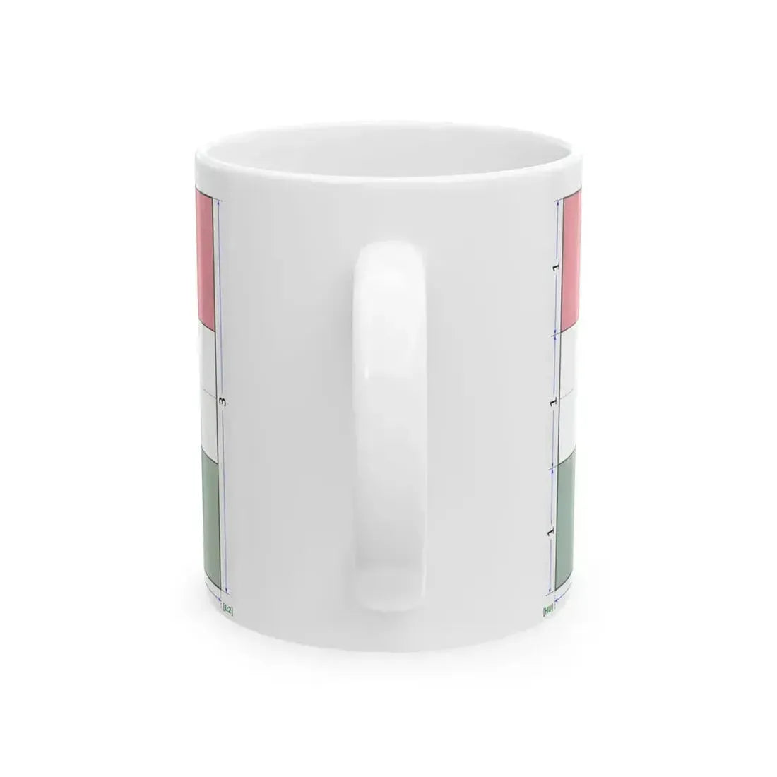 Flag of Hungary 1-2 construction sheet (Hungary) White Coffee Mug - Go Mug Yourself