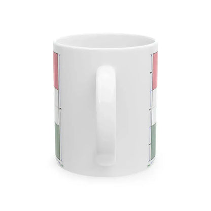Flag of Hungary 1-2 construction sheet (Hungary) White Coffee Mug - Go Mug Yourself