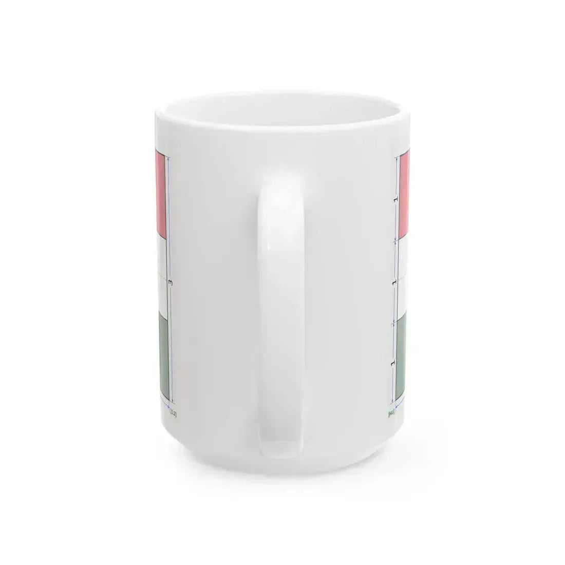 Flag of Hungary 1-2 construction sheet (Hungary) White Coffee Mug - Go Mug Yourself