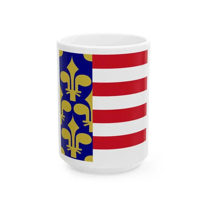 Flag of Hungary 1301-1382 rectangular (Hungary) White Coffee Mug 15oz - Go Mug Yourself
