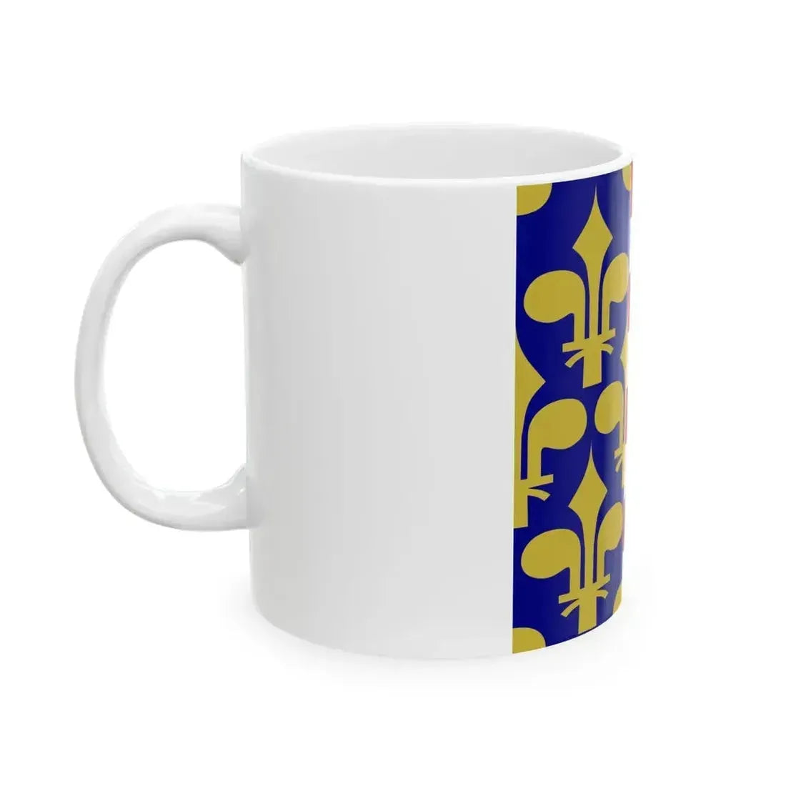 Flag of Hungary 1301-1382 rectangular (Hungary) White Coffee Mug - Go Mug Yourself