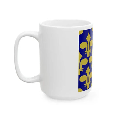 Flag of Hungary 1301-1382 rectangular (Hungary) White Coffee Mug - Go Mug Yourself