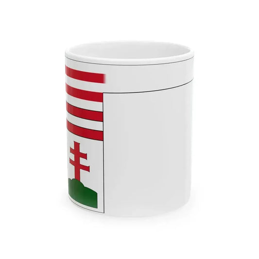 Flag of Hungary 15th century (Hungary) White Coffee Mug 11oz - Go Mug Yourself