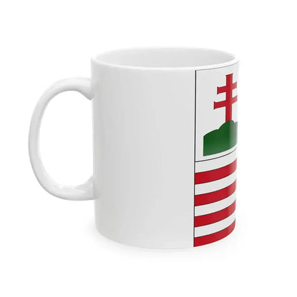 Flag of Hungary 15th century rectangular (Hungary) White Coffee Mug - Go Mug Yourself