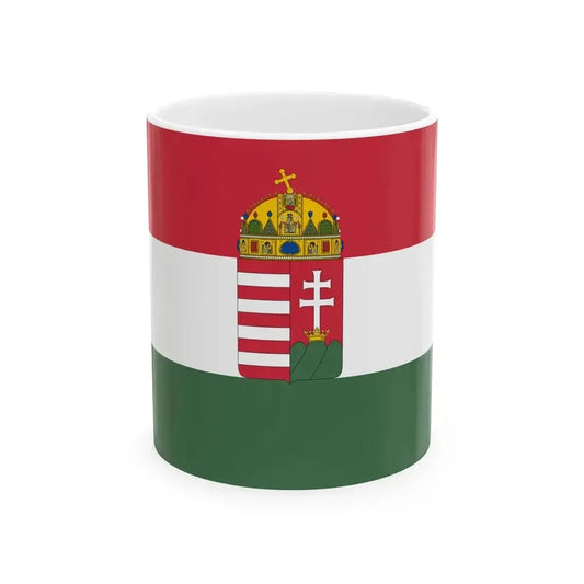 Flag of Hungary 1848-1849 1867-1869 3-2 aspect ratio (Hungary) White Coffee Mug 11oz - Go Mug Yourself