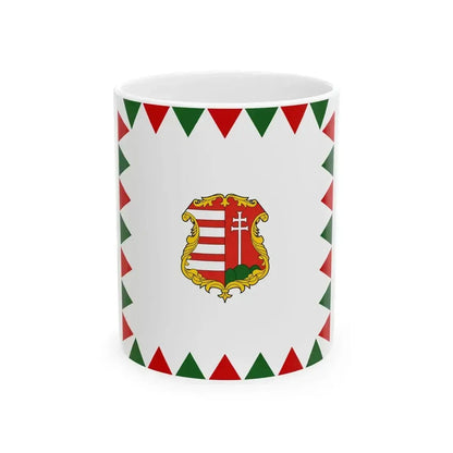 Flag of Hungary 1848 (Hungary) White Coffee Mug 11oz - Go Mug Yourself