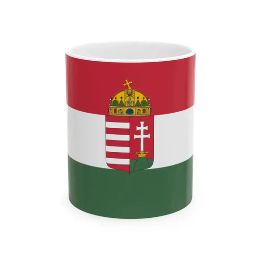 Flag of Hungary 1869-1874 (Hungary) White Coffee Mug 11oz - Go Mug Yourself