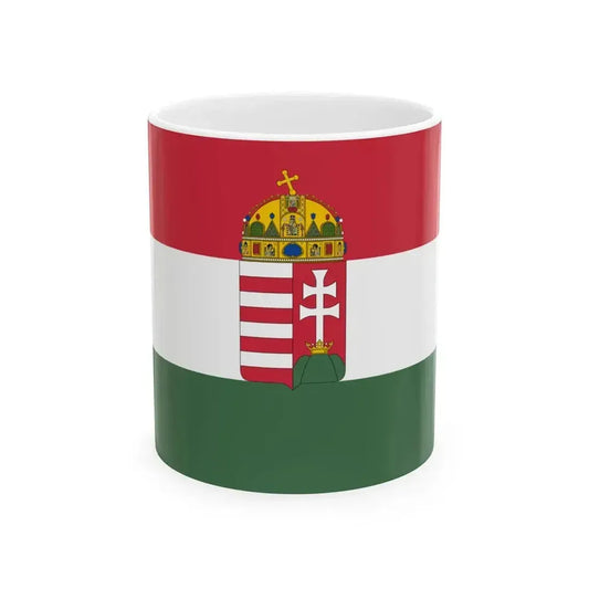 Flag of Hungary 1874-1896 (Hungary) White Coffee Mug 11oz - Go Mug Yourself