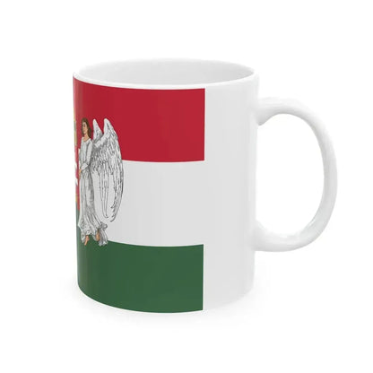 Flag of Hungary 1896-1915 angels 3-2 aspect ratio (Austria) White Coffee Mug - Go Mug Yourself