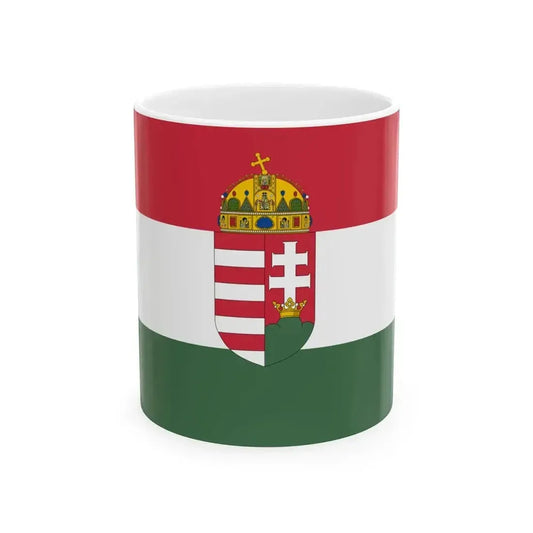 Flag of Hungary 1915-1918 1919-1946 (Hungary) White Coffee Mug 11oz - Go Mug Yourself