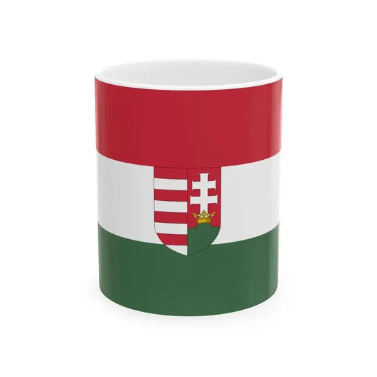 Flag of Hungary 1918-1919 1946-1949 alternative (Hungary) White Coffee Mug 11oz - Go Mug Yourself