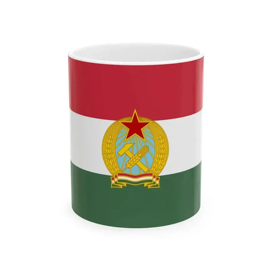 Flag of Hungary 1949-1956 1-2 aspect ratio (Hungary) White Coffee Mug 11oz - Go Mug Yourself