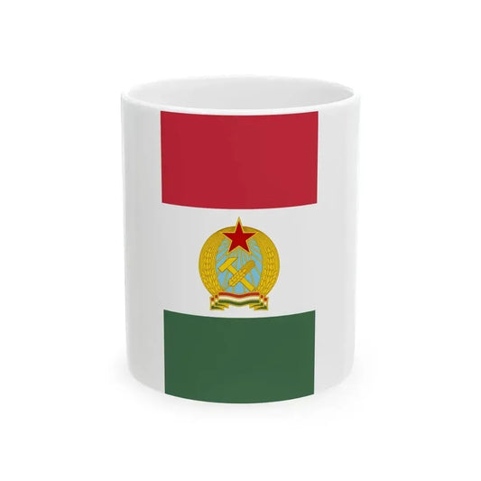 Flag of Hungary 1949-1956 2-1 aspect ratio (Hungary) White Coffee Mug 11oz - Go Mug Yourself