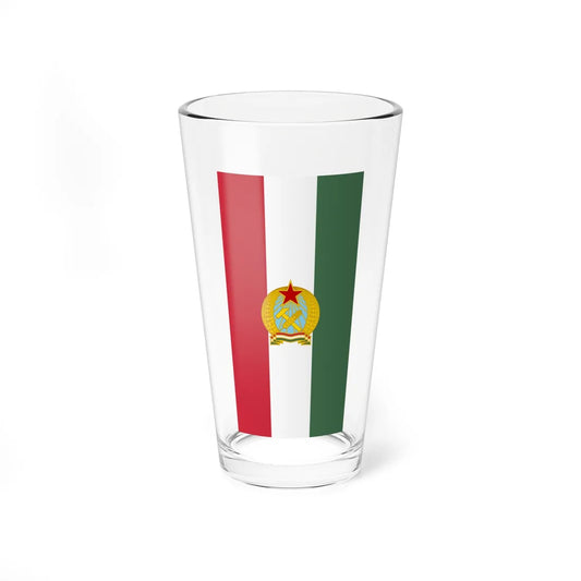 Flag of Hungary 1949-1956 vertical (Hungary) Pint Glass 16oz 16oz - Go Mug Yourself
