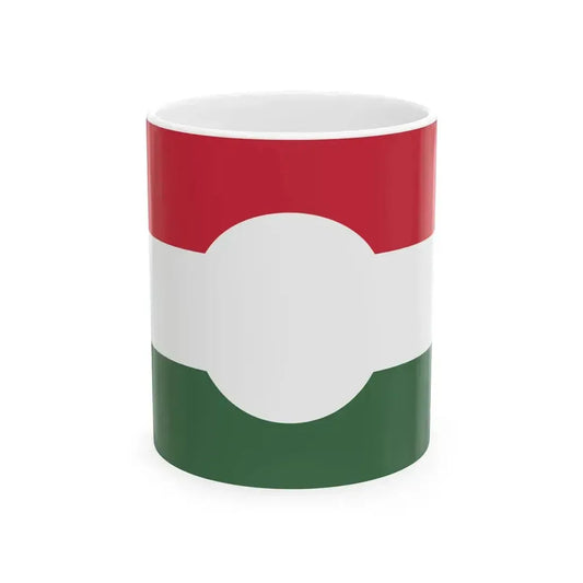 Flag of Hungary 1956 revolution (Hungary) White Coffee Mug 11oz - Go Mug Yourself
