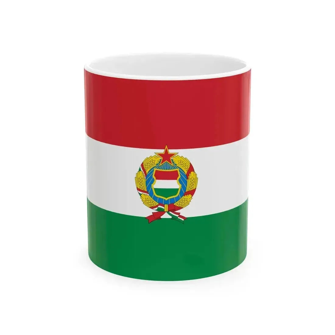 Flag of Hungary 1957-1989 unofficial (Hungary) White Coffee Mug 11oz - Go Mug Yourself