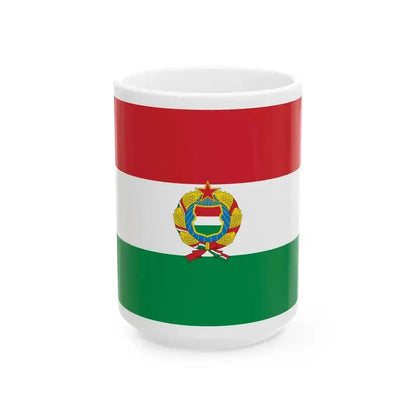 Flag of Hungary 1957-1989 unofficial (Hungary) White Coffee Mug 15oz - Go Mug Yourself