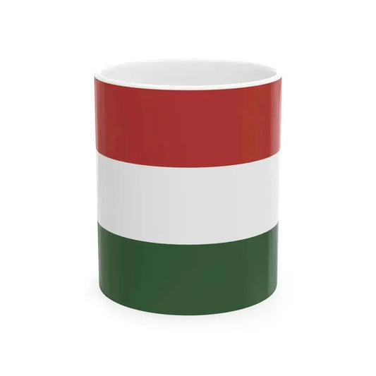 Flag of Hungary 1989-2003 (Hungary) White Coffee Mug 11oz - Go Mug Yourself